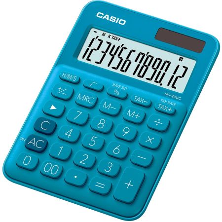 Kalkulačka Casio MS 20UC - displej 12 míst modrá