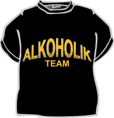 Tričko Alkoholik team