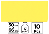 papír hedvábný 50x66 10ks žlutý PN221-02