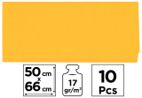 papír hedvábný 50x66 10ks oranžový světlý PN221-03