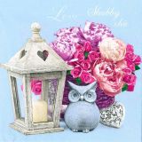 Ubrousky MAKI L (20ks) Shabby Chic with Lantern