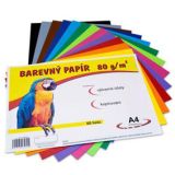 Barevný papír - A4 / 80 g / 60 listů / barevný mix