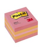 Samolepicí bločky Post-it minikostky - růžová / 400 lístků