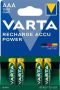 Nabíjecí baterie, AAA (mikrotužková), 4x1000 mAh, VARTA Professional Accu