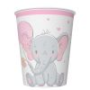 Kelímek papírový PM 250ml 8ks Baby Elephant with pink Balloon