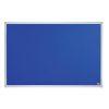 Textilní nástěnka Essential, modrá, 90 x 60 cm, hliníkový rám, NOBO 1915682