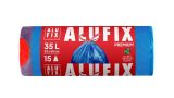 Alufix pytle do koše Premium stahovací 60x50cm / 35l / 15ks / modré