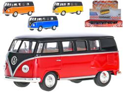 Autobus VW Classical 1962 1:32 13cm kov zpětný chod 4barvy 12ks v DBX