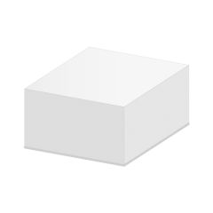 Blok kostka bílá 9x9x5 cm - lepená