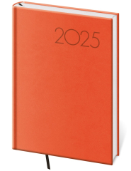 Helma 365  Denní diář 2025 A5 Print Pop - oranžový