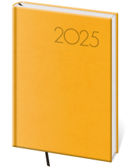 Helma 365  Denní diář 2025 A5 Print Pop - žlutý