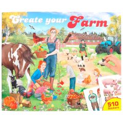 Kreativní sešit se samolepkami Create Your Farm