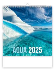 Nástěnný kalendář 2025 Aqua