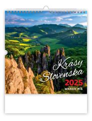 Nástěnný kalendář 2025 Krásy Slovenska