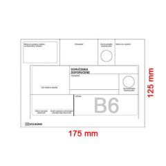 Obálky B6 125x175 mm doporučeně