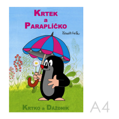 AKIM  Omalovánka A4 Akim - Krtek a deštník