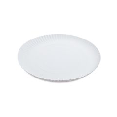 Papírový talíř hluboký bílý Ø28cm [50 ks]