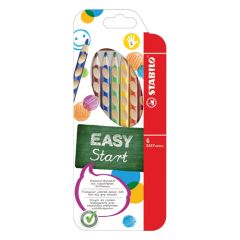 Stabilo  Pastelky trojhranné STABILO EASYcolors pro leváky 6 ks