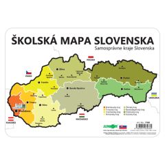 Školní mapa SR šablona krajů