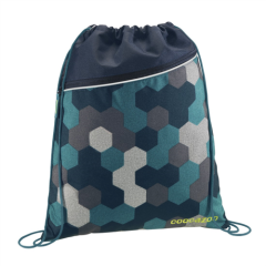 Sportovní vak na záda coocazoo RocketPocket, Blue Geometric Melange