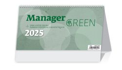 Helma 365  Stolní kalendář 2025 Manager Green