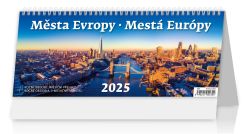 Helma 365  Stolní kalendář 2025 Města Evropy/Města Evropy