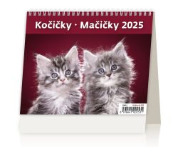 Helma 365  Stolní kalendář 2025 MiniMax Cats/Pussies