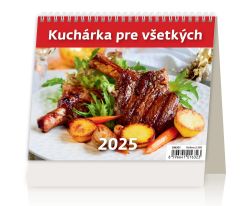 Helma 365  Stolní kalendář 2025 MiniMax Kuchařka pro všechny