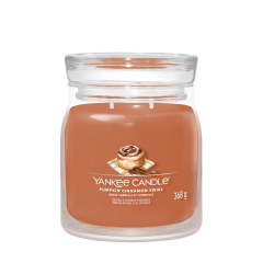 Svíčka Yankee Candle - PUMPKIN CINNAMON SWIRL, střední