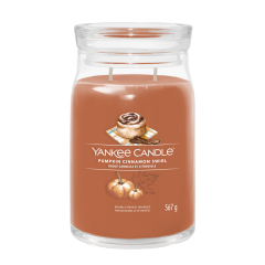 Yankee Candle  Svíčka Yankee Candle - PUMPKIN CINNAMON SWIRL, velká