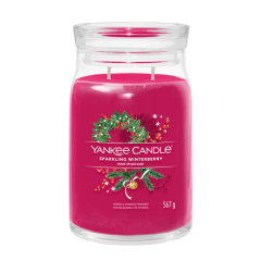 Yankee Candle  Svíčka Yankee Candle - SPARKLING WINTERBERRY, velká