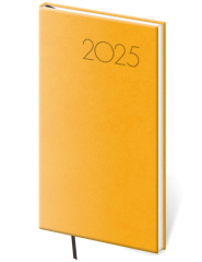 Helma 365  Týdenní diář 2025 Pocket Print Pop - žlutý