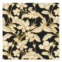 Paw  Ubrousky PAW AIRLAID 40x40 cm - Beautiful Floral Pattern Black