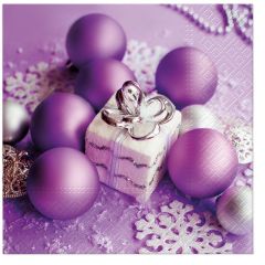 Ubrousky TaT 33x33cm Lilac Christmas decoration