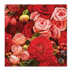 Ubrousky TaT 33x33cm Red Bouquet