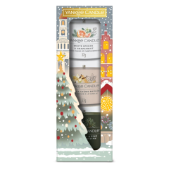 Yankee Candle  Vánoční set (3x votivní svíčka ve skle)