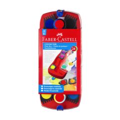 Faber Castell  Vodové barvy Faber-Castell stavebnicové 24 farieb