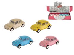 VW Classical Beetle 1967 1:64 6,5cm kov zpětný chod 4barvy 12ks v DBX