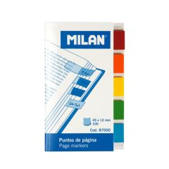 Milan  Blok lep MILAN plastová záložka 45 x 12 mm 100 ks