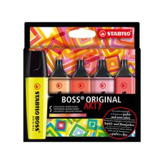 Stabilo  Zvýrazňovač - STABILO BOSS ORIGINAL - ARTY - 5 ks balení - s 5 různými barvami