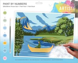 Docrafts  malování podle čísel DOA 550704 - Lakes + Mountains