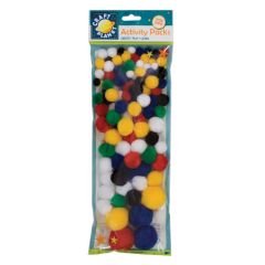 pom poms CPT 6621103 100ks mix barev