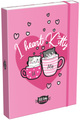 LIZZY  box na sešity A4 Kittok Heart Kitty 24