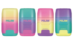 ořezávátko Milan  COMPACT SUNSET (319) na 2 tužky s gumou