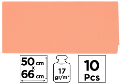 MP  papír hedvábný 50x66 10ks lososový PN221-05
