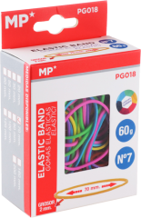 MP  gumičky barevné fluo mix 70mm 60g PG018