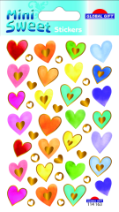 TEMPUSCreative  Samolepky GG MS 114163 Colorful hearts