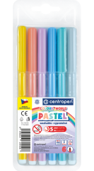 centropen  popisovač 7550/ 6 trojhranný pastel