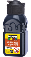 Novacolor  barva akrylová 100g černá NC-2015