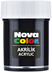 Novacolor  barva akrylová  30ml  černá NC-174